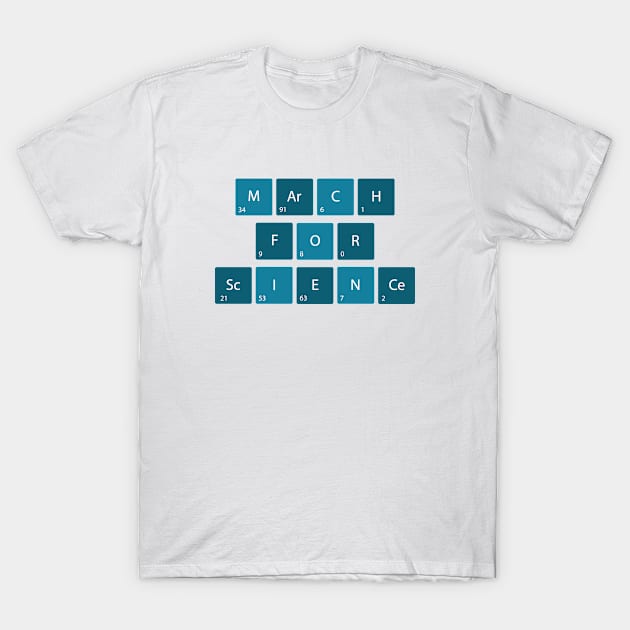 March For Science T-Shirt by VectorPlanet